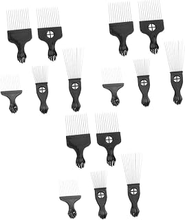 minkissy 15 Peças Afro Pick Para Mulheres Pente De Corte De Cabelo Pente De Dentes Largos Pente De Cabelo Portátil Pente De Escolha Americano Pente De Escolha De Cabelo Afro Para