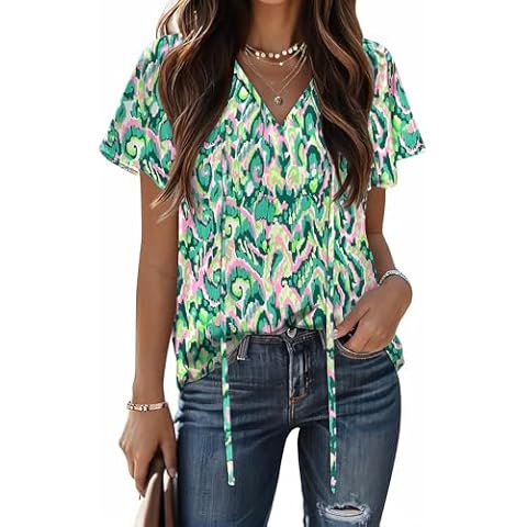 HOTOUCH Boho Floral Blouse Cover