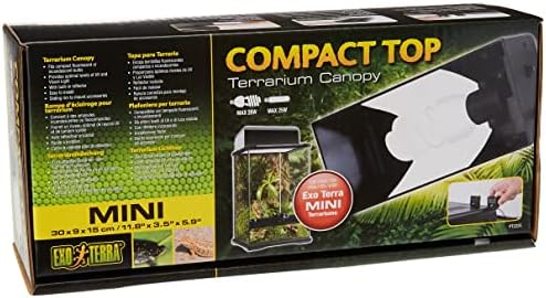 Hagen Exo Terra Mini Compact Incandescent Light Fixture, Black