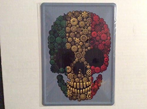 IDECALEJamaican New/Crane Skull Metal Plaque 15 x 21 cm