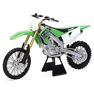 GP Racing Moto Cross Miniatuur NewRay Kawasaki officieel 450 KXF 1/6 Die-Cast