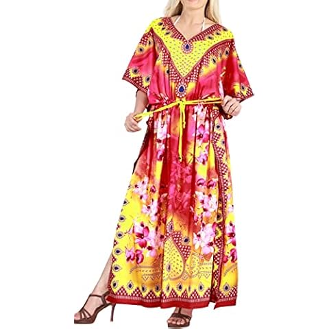 HAPPY BAY Mujer Vestido Kaftan Maxi Mumu De Talla Grande Cover