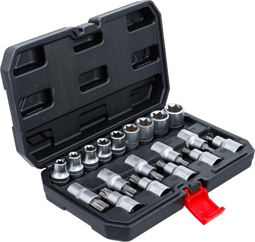 Juego de puntas y llaves de vaso perfil en T Torx y perfil en E de 12,5 mm BGS Diy 95100 3