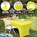 ABCCANOPY 6 ft Spandex Table Cover Open Back Fitted Polyester Tablecloth Stretch Washable Tablecover Table Toppers Yellow