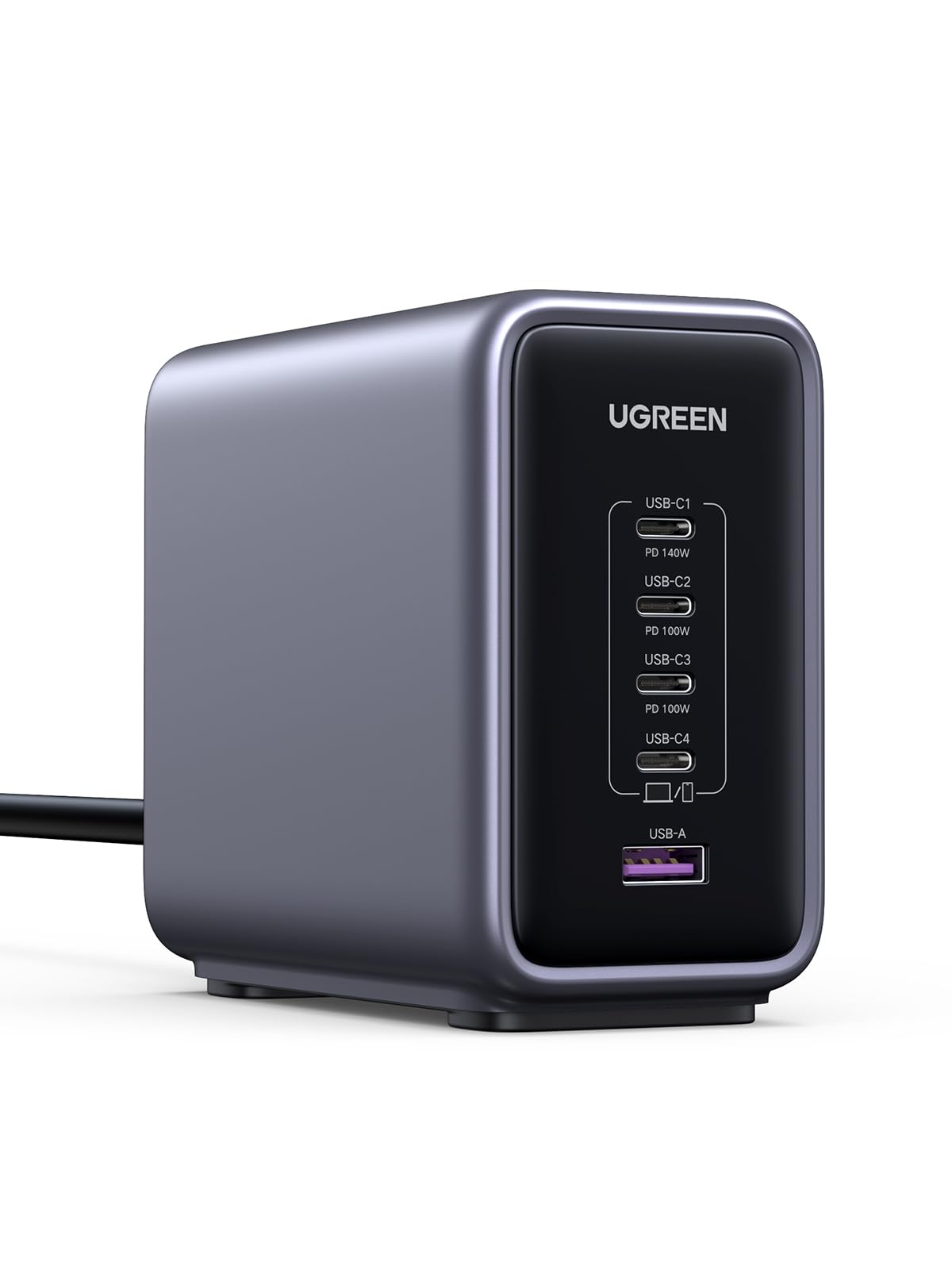 UGREEN USB C Ladegerät, Nexode 300W Charger PD 3.1 GaN Netzteil 5 Ports PPS kompatibel mit MacBook Serien, Surface Book, iPhone 17 Pro Max, 16