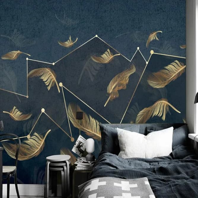 Papier peint géométrique moderne 3D pour habiller un mur TV