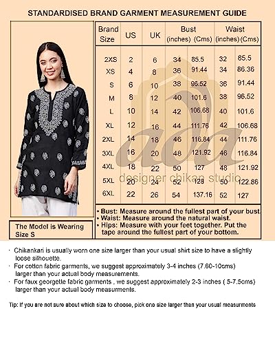 Image of Ada Hand Embroidered Lucknowi Chikankari Cotton Top for Women A208704