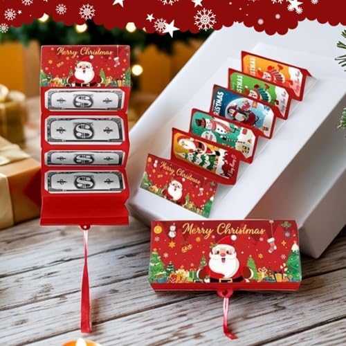 Genérico Soporte Para Dinero De Navidad,Titulares De Dinero Festivo,Regalos De Dinero En Efectivo De Navidad, Regalo De Dinero Sorpresa, 10 Paquete | DecoracióN Creat