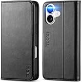 TUCCH iphone16 対応 ケース 手帳型 アイフォーン16手帳ケース カードポケット付き 横置きスタンド機能 [RFIDブロッキング] PU合皮 TPU素材 耐衝撃 全面保護 あいほん16カバー アイフォン16カバー 2024年発売 6.1インチ あいふぉん16 対応 ブラック
