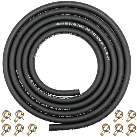 6 mm de diámetro interior Manguera de combustible trenzada NBR de...