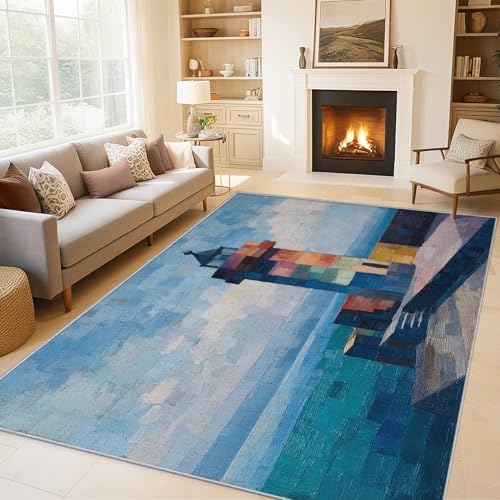 Tapis salon phare moquette nautique chambre douce 80x150 - 2