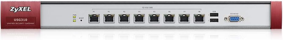 Zyxel ZyWALL 5.0 Gbps UTM Firewall, up to 300 users - Includes 1-Year UTM Services Bundle [USG310]