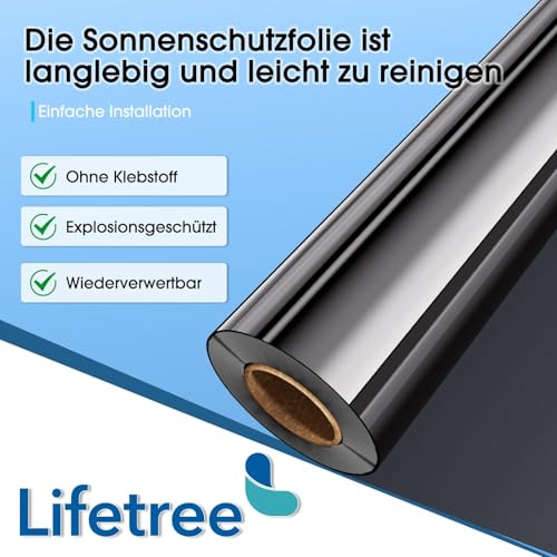 Sonnenschutzfolie Lifetree für Fenster und Spiegelfolie
