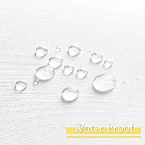 Accs Tex White Fabric Waterproof Shower Curtain For Bathroom, Soft Bath Decor Cloth Shower Liner With Metal Grommet Holes, Modern Hotel Quality Curtain For Spa(Machine Washable/72X72 Inch/) #TOP1
