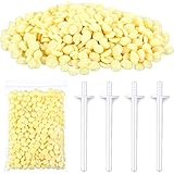 Suficientes accesorios: obtendrá 50 g de frijoles de cera, 8 barras de cera para el pelo de la nariz y 1 manual detallado; El peso de los frijoles de cera es suficiente para que los use durante mucho tiempo, tanto hombres como mujeres pueden usarlo de manera segura, y la piel sensible es indolora
