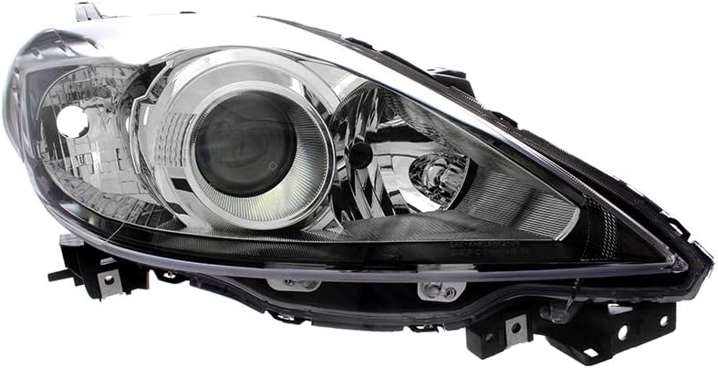 Miniatura 2 de Para Mazda 5 faro lámpara 2008 2009 halógeno negro ajuste pasajero lado derecho