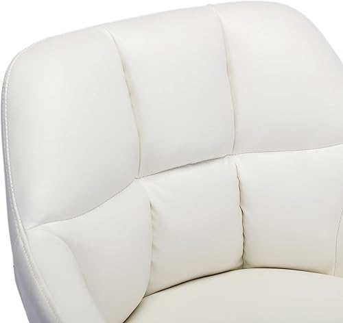 Miniatura 6 de BESTANO Juego de 2 taburetes de bar giratorios modernos con altura de mostrador trasero, sillas de bar ajustables con reposapiés de metal, sillas de