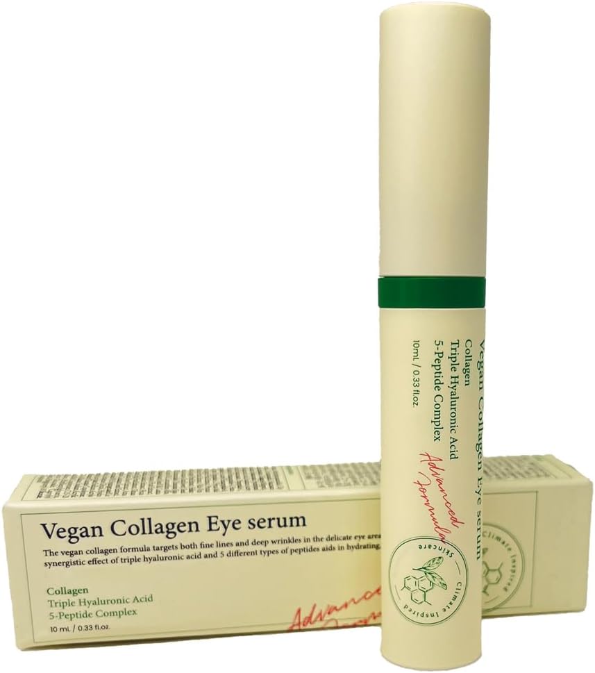the original Vegan Collagen Eye Serum with Triple Hyaluronic Acid and 5 Peptide Complex
