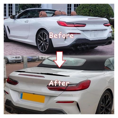 Becquet de coffre arrière de prestige noir brillant pour BMW Série 8 G14 et F91 M8