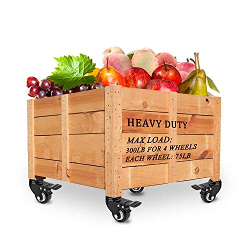 Aagut 4 Pack 2" Swivel Stem Casters With Brake Lock M8X25Mm Stem Caster Heavy Duty Pu Rubber Castors, Nuts Included #TOP7