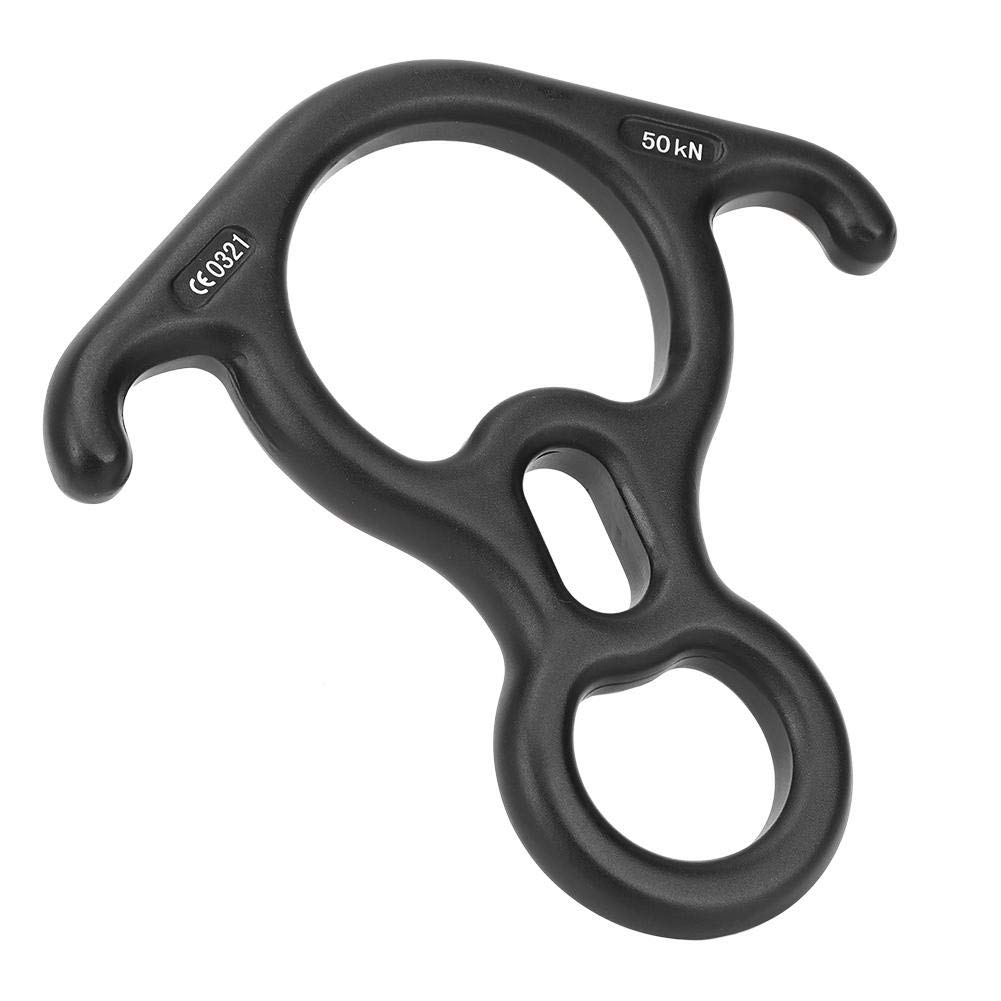 MAGT Abseilachter, 50KN Hochfester Ochsenhorn Abseilgerät Klettern 8 Descender Kletterausrüstung Sicherungsgerät für Klettern Bergsteigen