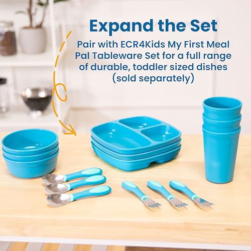Ecr4Kids ELR-18104-WHLG My First Meal Pal Stainless Steel Forks thumb #4