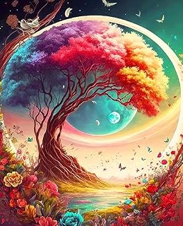 BEAYIOU DIY 5D Diamond Painting Kits,for Adults Diamond Art Tree of Life,Beginner Children's Tree Diamond Art Kit,Handicrafts for Home Wall Decoration, Stress Relief, and Relaxation 12x16 Inch