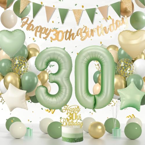 Decoracion Cumpleaños 30, 30 Decoraciones de Cumpleaños Mujer Hombre, Globos