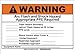 Brady 94916 0, 10" X 14" Warning Sign Legend "Arc Flash And Shock Hazard...."