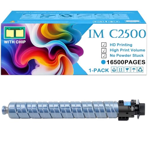 Toner cyan IMC2500H haute capacité résout les impressions floues sur Ricoh