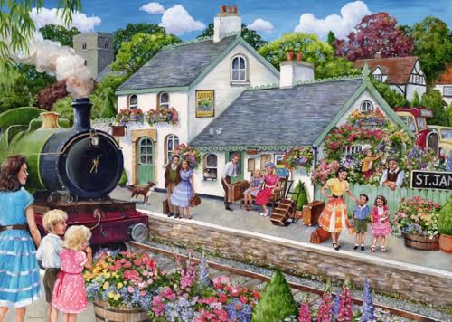 Ravensburger Whistle Stop Cottage Puzzle 1000 pièces pour Adultes