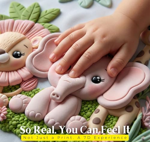 Image of HOMEKART Kids Cloud Cotton Bedsheet Double Bed | 210 TC Cartoon Printed Bedding Set with 2 Pillow Covers 7D| Soft, Wrinkle-Free | 108 x 108 Inches (Cute Jungle Animals)