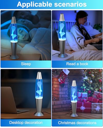 Eadaiylon Lâmpada de movimento LED azul para adultos e crianças, lâmpadas de movimento líquido com f