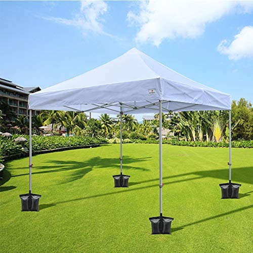 Keymaya Canopy Weight Bags for Pop up Canopy Tent, Sand Bags for Instant Outdoor Sun Shelter Canopy Legs,Sand Bags Without Sand (4pcs)