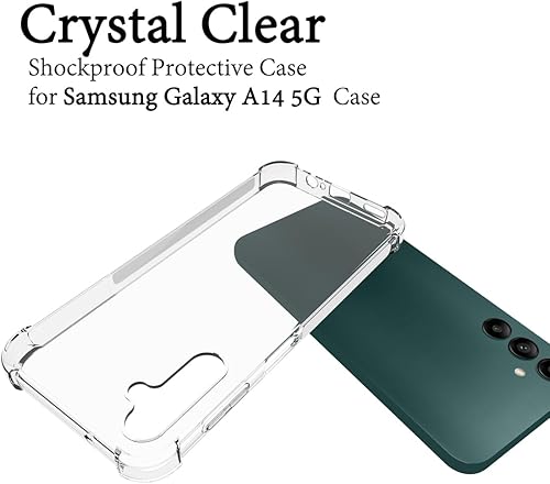 Miniatura 3 de Funda para Samsung Galaxy A25 4G Protector de pantalla transparente incorporado Unisex a prueba de golpes Flexible TPU Slim Fit Transparente