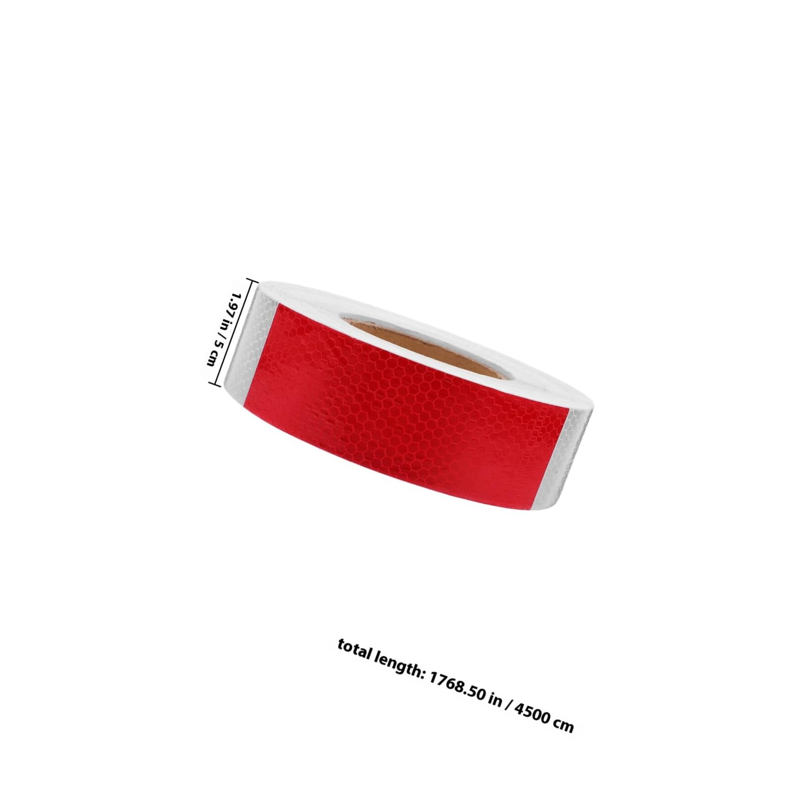 Cinta de señalización de Peligro, Cinta Reflectante de Advertencia en Forma de Panal for vehículos Blanca y roja