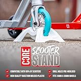 Core Claw Stunt Scooter Stand - Universal Kick Scooter stands, Stable base for Kids Scooters Sturdy Base stand for scooters, Fits most Wheel Sizes, Bracket Scooter Lock - White - Image 2