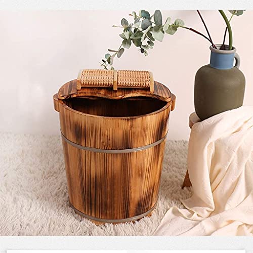 Spa de pies de madera artesanal para masaje miniatura 4