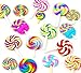 RayLineDoÂ® 16pcs Random Lollipop Shape Polymer Clay Embellishmentst Rainbow Color DIY Cabochon Craf Scrapbook Ornament