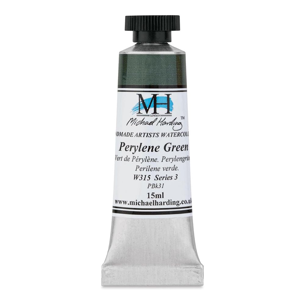 Michael Harding Perylene Green Professional Watercolors - 15Ml Tubes (Perylene Green)