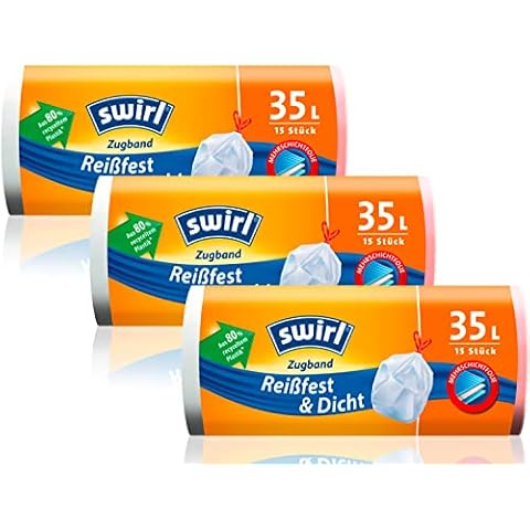 Sacs poubelle Swirl indéchirables Cover