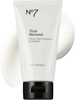 No7 Microdermabrasion Total Renewal Face Scrub for Sensitive Skin - Exfoliates, Reduces Fine Lines, Corrects Dark Spots & Evens Tone (2.5 oz)