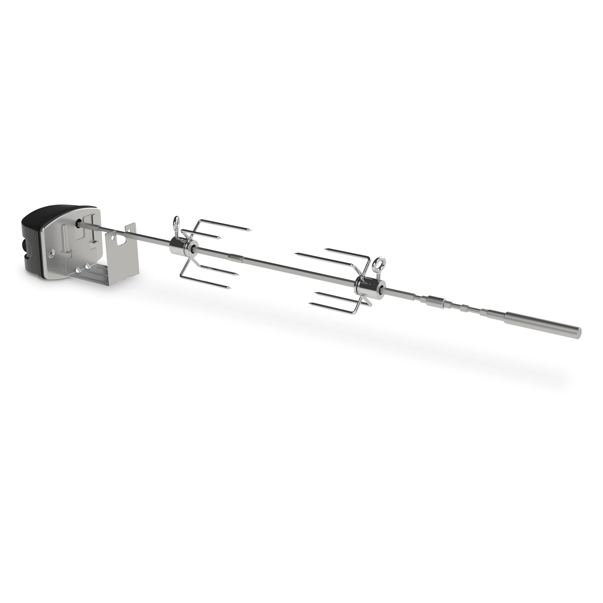 Weber Kit per girarrosto / per tutti i modelli Spirit e barbecue Searwood, accessorio per barbecue in acciaio inossidabile da 85 cm con motore potente e silenzioso per arrostire polli interi e carne