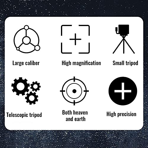 Telescopio Refractor 150X Astronómico para Niños con Trípode miniatura 7