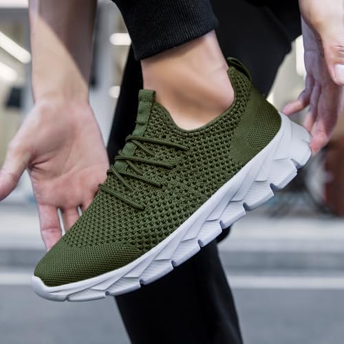 Image of ZGPWZWL Mens Running Shoes Fashion Sneakers Tennis Walking Casual Athletic Lightweight Breathable Workout Gym Comfortable Shoes