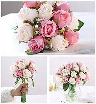 Kesote 50Pcs Artificial Flowers, 4cm/1.57