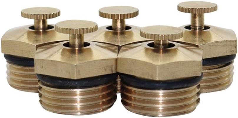 Botanical Garden Lawn Nozzle 50 Pcs 360 Degree Sprinkler 1/2" Copper Adjustable Spray Nozzle Agriculture Greenhouse Irrigation Misting Nozzle (Color : Brass)