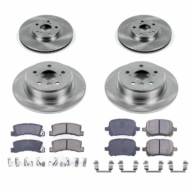 Image of PowerStop Front and Rear Brake Kit for Lexus RX300 1999-01 - Z17 Ceramic Brake Pads & Disc Rotors Replacement, KOE6782