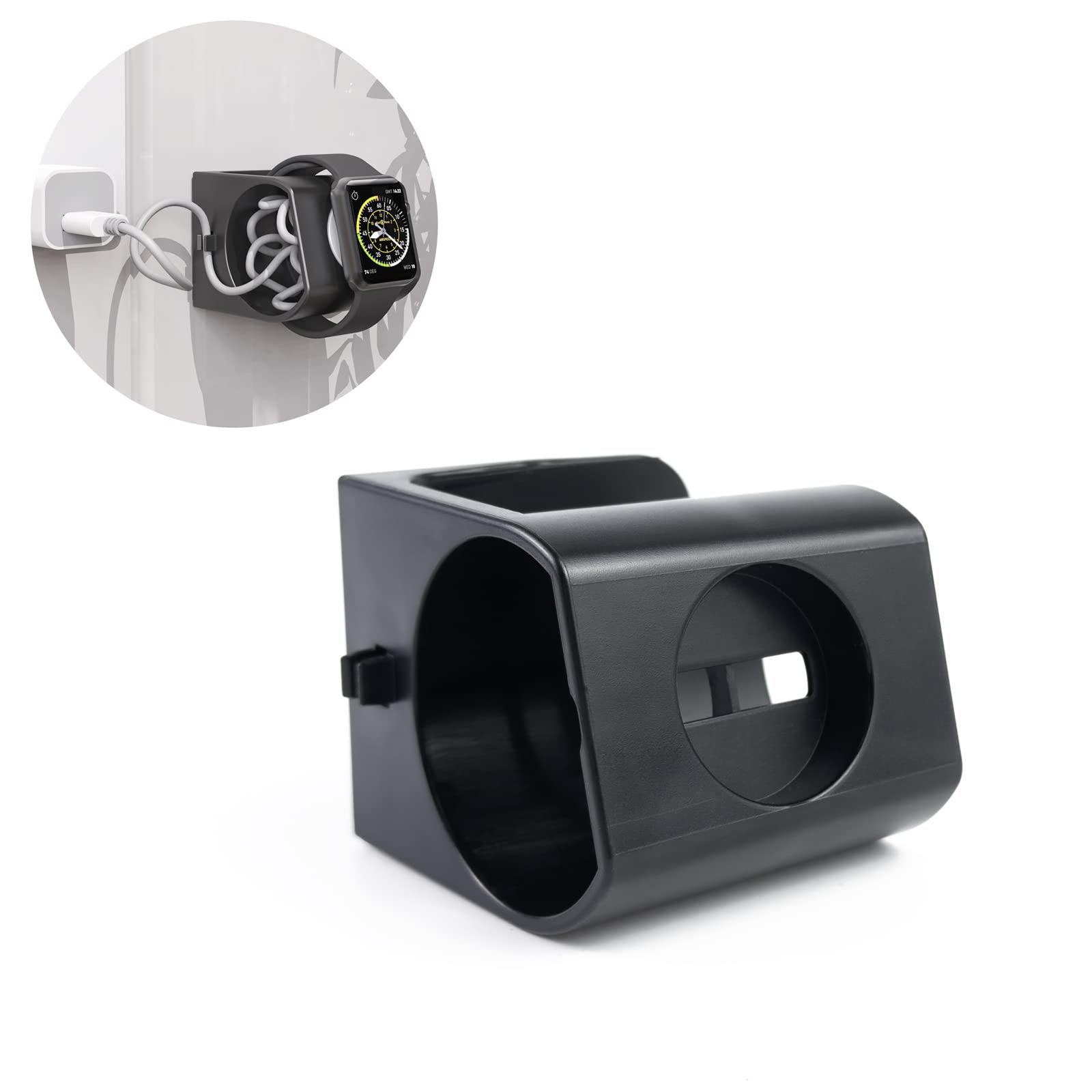 Support Mural Pour Apple Watch Série 1 à 8 - Design Compact ABS, Protection Anti-rayures, Plusieurs Couleurs
