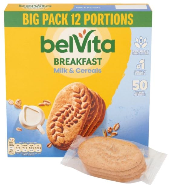 Leche y cereales para el desayuno, 540 g (paquete de 4) Delicioso regalo sabroso perfecto para compartir con amigos y familiares
